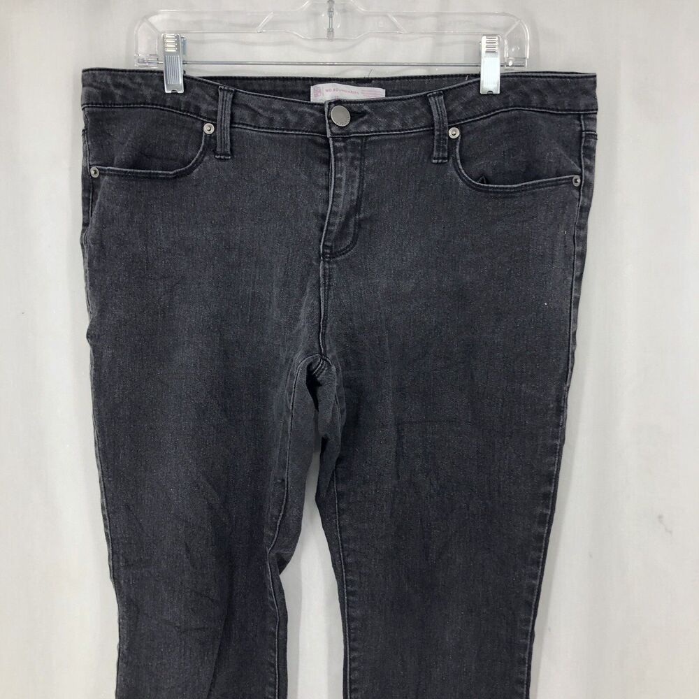 No Boundaries Black Skinny Leg Stretch Denim Jeans Junior 17 (36x30)